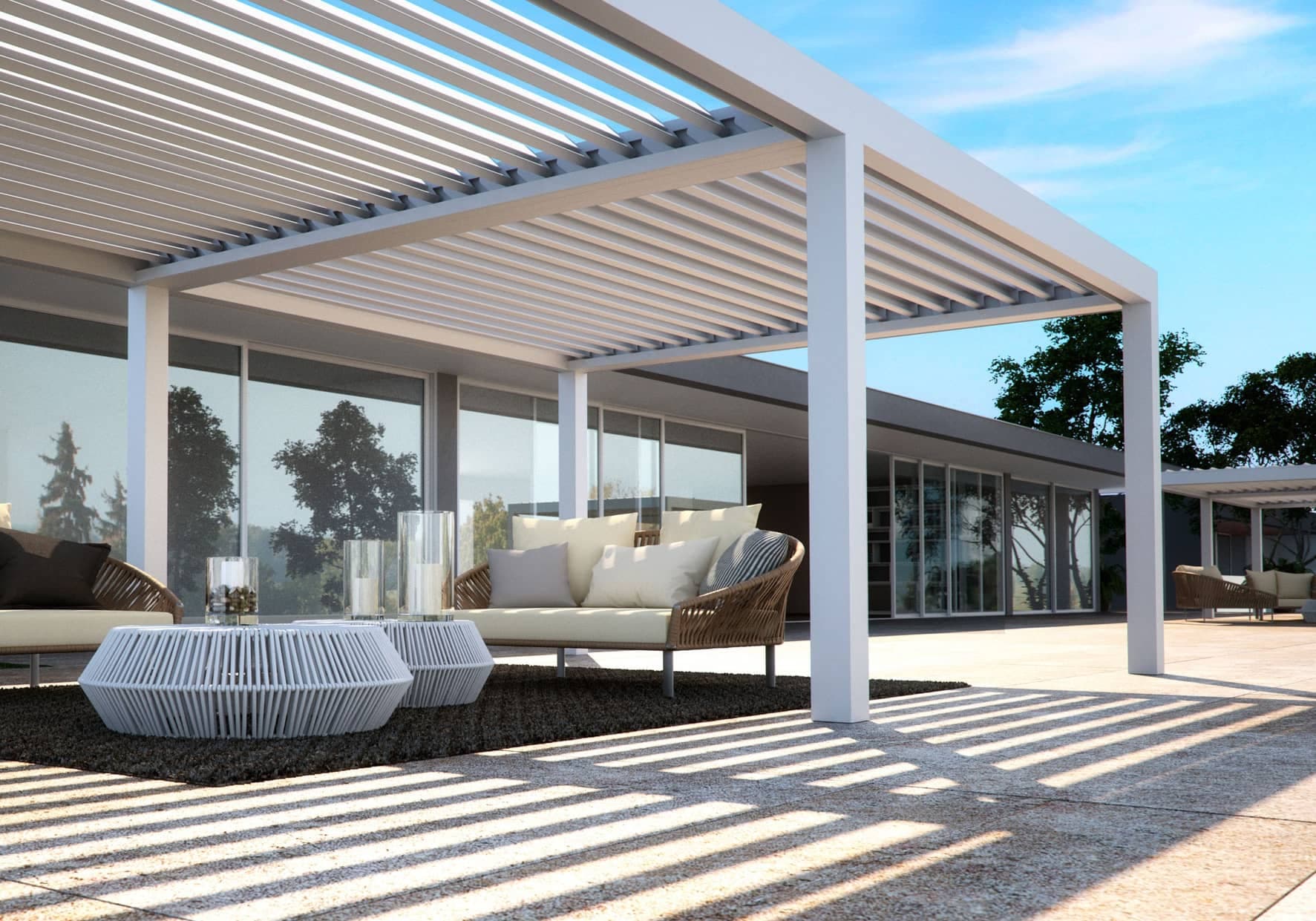 Sunshade Louvers and Pergola
