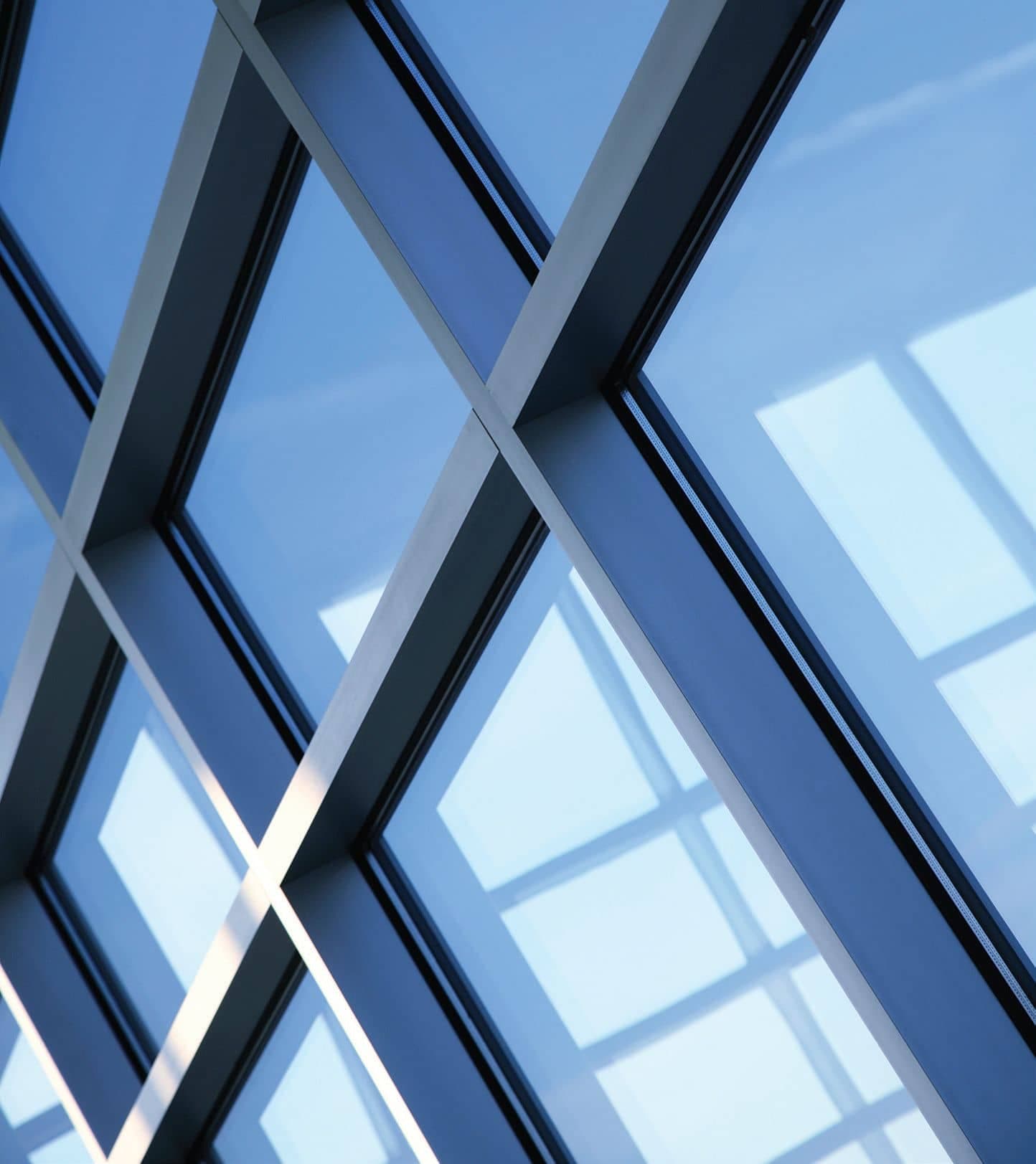 Aluminum curtain wall building